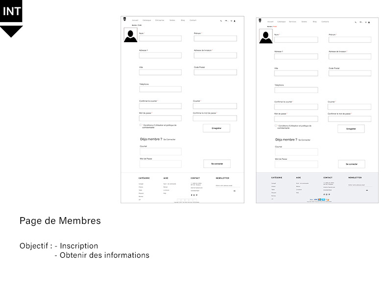 Maquette du site Interior (HTML)