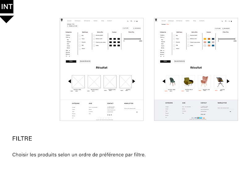 Maquette du site Interior (HTML)