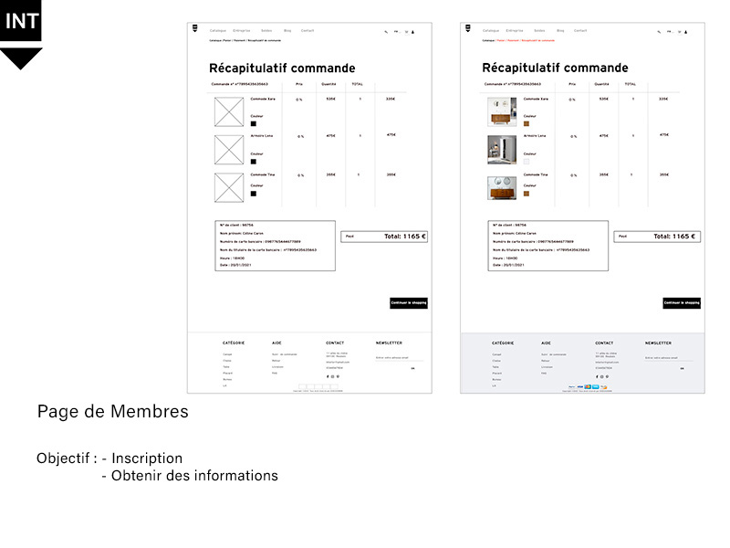Maquette du site Interior (HTML)