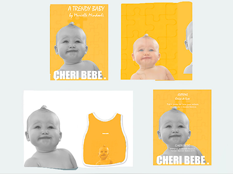 Magazine identité visuelle de la marque Chéri Bébé