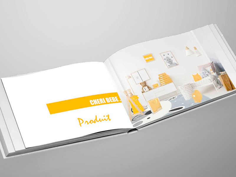 Livre - Produit identité visuelle de la marque Chéri Bébé